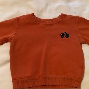 12 Month Orange Crew Neck Sweatshirt